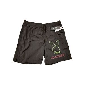 Playboy By Pacsun Black Athletic Shorts Large Authentic Size Medium